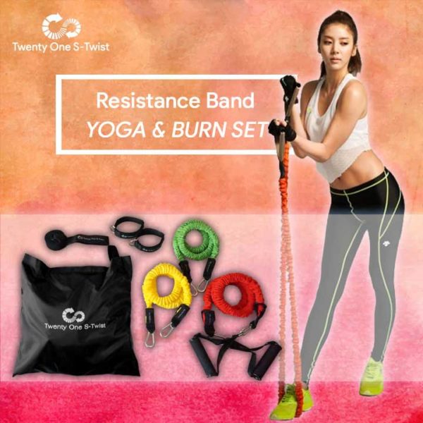 resistance tube yoga and burn